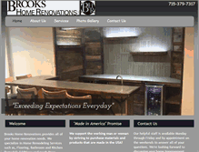 Tablet Screenshot of brookshomerenovations.com